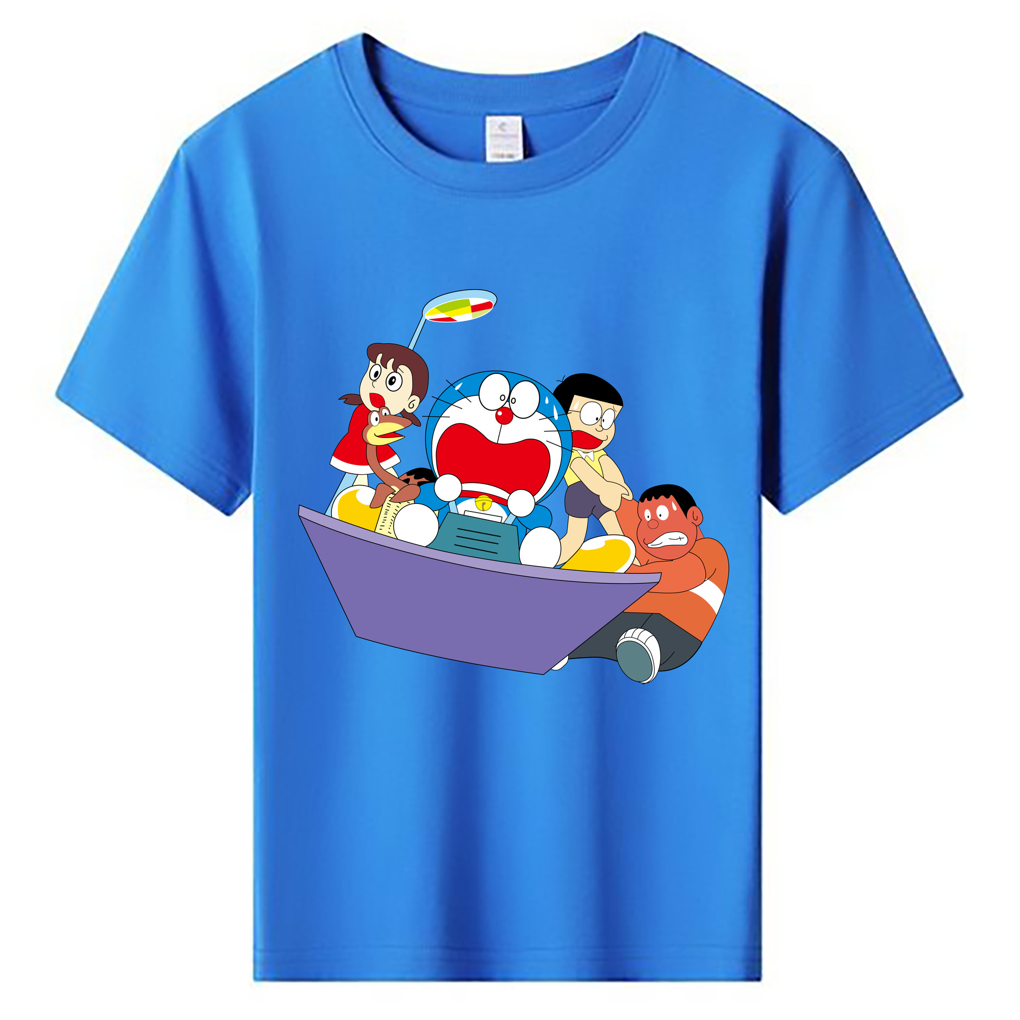 （画像用） ドラえもん Doraemon 綿100％キッズTシャツ（フロントプリント）